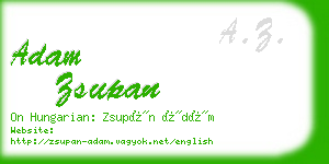 adam zsupan business card